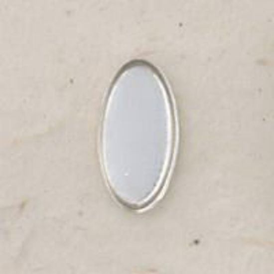 Picture of Sterling Silver Oval Plain Bezel Cup 7mm x 14mm