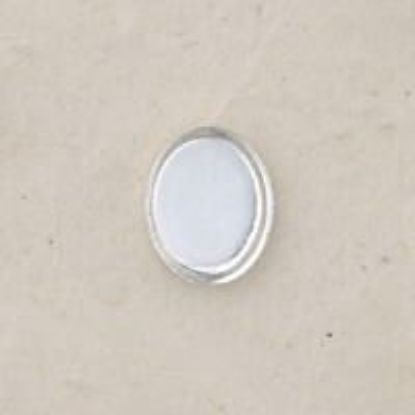 Picture of Sterling Silver Oval Plain Bezel Cups 7x9mm<br />10 Bezel Cups