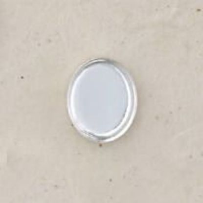Picture of Sterling Silver Oval Plain Bezel Cups 8x10mm<br />10 Bezel Cups