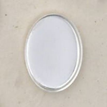 Picture of Sterling Silver Oval Plain Bezel Cup 13x18mm