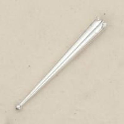 Picture of Sterling Silver Bolo Tip #1Long 3mm Ball Fits: 4 & 6 ply cords