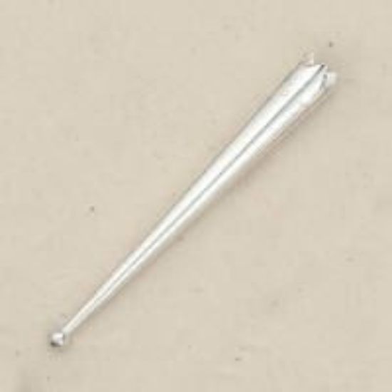 Picture of Sterling Silver Bolo Tip #1Long 3mm Ball Fits: 4 & 6 ply cords