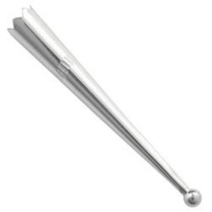 Picture of Sterling Silver 3mm Ball Bolo Tip #1s  Short. Fits: 4 & 6 Ply Cords.