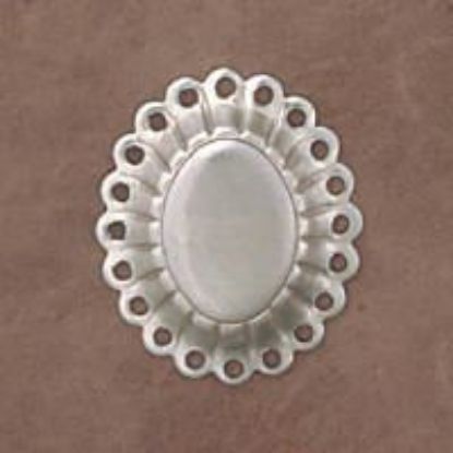 Picture of Sterling Silver Flat Concho With 20 Holes Small