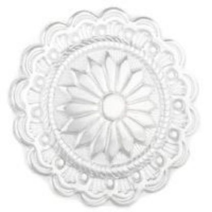 Picture of Sterling Silver Round Stamped Concho With Loop 29mm