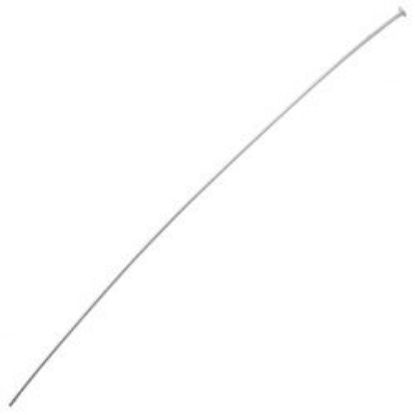 Picture of Sterling Silver Head Pins, 2-1/2" x 0.02"/24 Gauge Wire, Sold per pkg of 10
