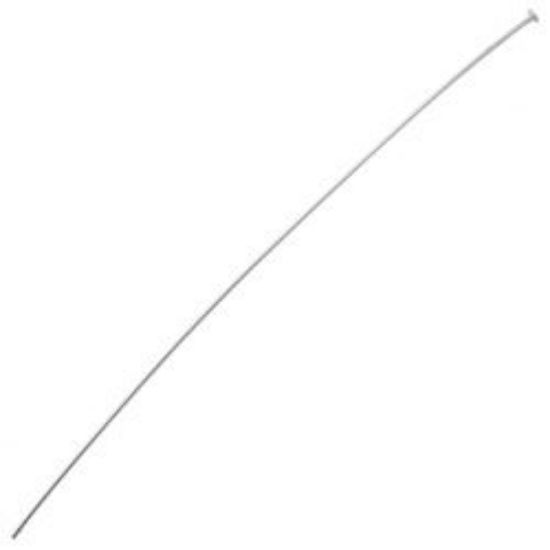 Picture of Sterling Silver Head Pins, 2-1/2" x 0.02"/24 Gauge Wire, Sold per pkg of 10