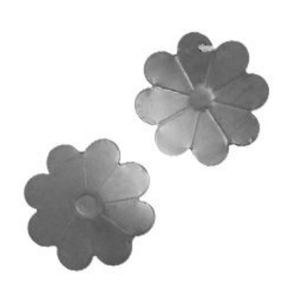 Picture of Sterling Silver Stamped Rosette Large 3/8"