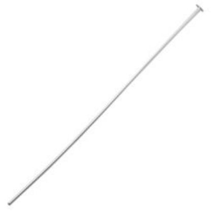 Picture of Sterling Silver Head Pins, 2" x 0.025"/22 Gauge Wire, Sold per pkg of 10