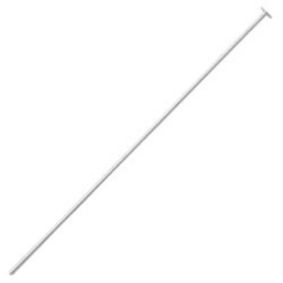 Picture of Sterling Silver Head Pins, 1-1/2" x 0.02"/24 Gauge Wire, Sold per pkg of 10