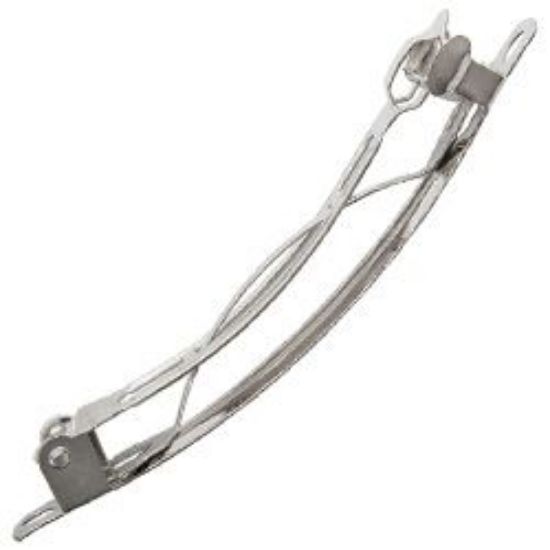 Picture of Nickel Plated Barrettes 2-5/16", 10 Barrettes