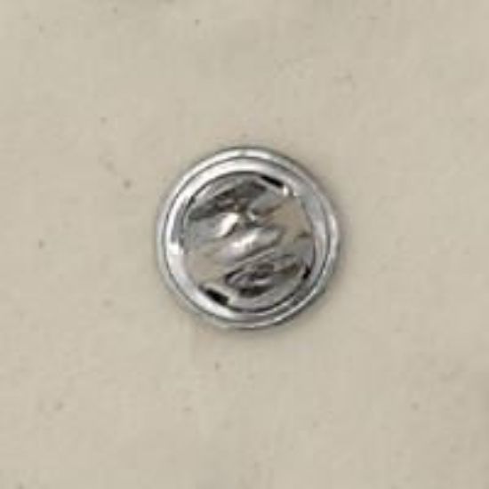 Picture of Nickel Plated Scatter Pin Clutches, Sold per Pkg of 10