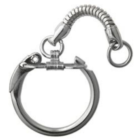 Picture of Nickel Plated Snake Key Holders with Ring<br />10 Key Holders