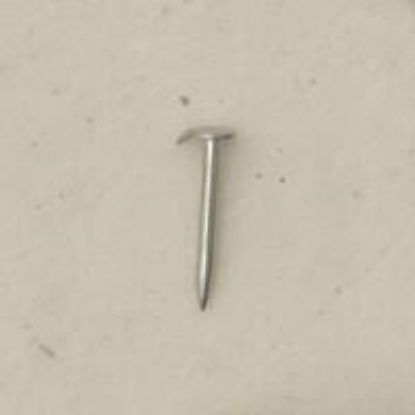 Picture of Nickel Silver Small Pad Tie Tack Posts length 7/16", pin width .045"<br />10 Posts