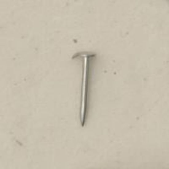 Picture of Nickel Silver Small Pad Tie Tack Posts length 7/16", pin width .045"<br />10 Posts