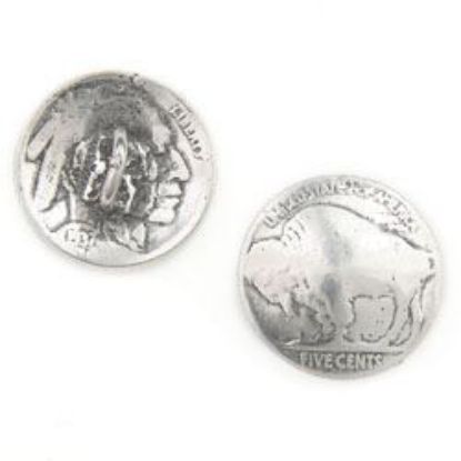 Picture of Base Metal Cast Buffalo Head Nickel Coin, 21mm