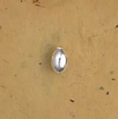 Picture of Silver Plated Plain Melon Beads 3x5mm<br />100 Beads