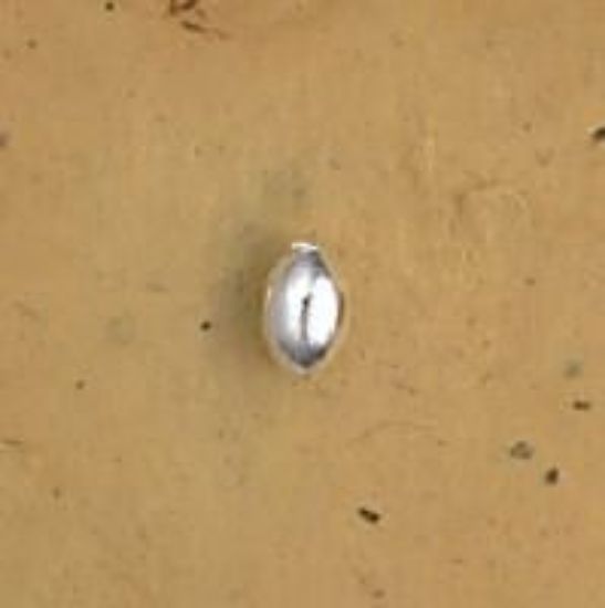 Picture of Silver Plated Plain Melon Beads 3x5mm<br />100 Beads