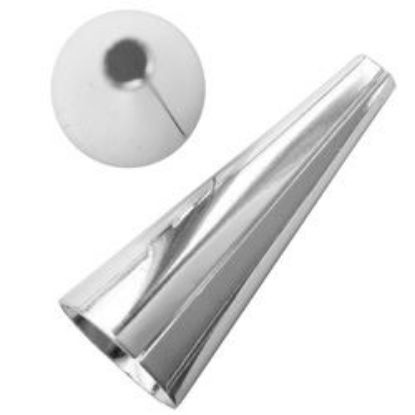 Picture of Silver Plated Cone 1Inch x 10mm base<br/> 4 pairs