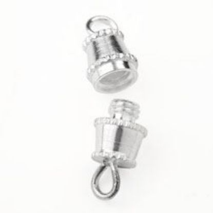 Picture of Silver Plated Barrel Clasp Large 15.5x5.5<br />10 Clasp per unit