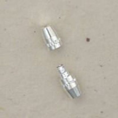 Picture of Silver Plated Torpedo Clasp without Loop 10x3.5mm<br />10 Clasp per unit