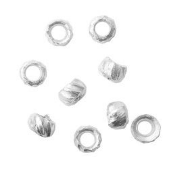 Picture of Silver Plated Crimp Beads 1oz 1.5mm<br />Approximately 1025 Crimp Beads