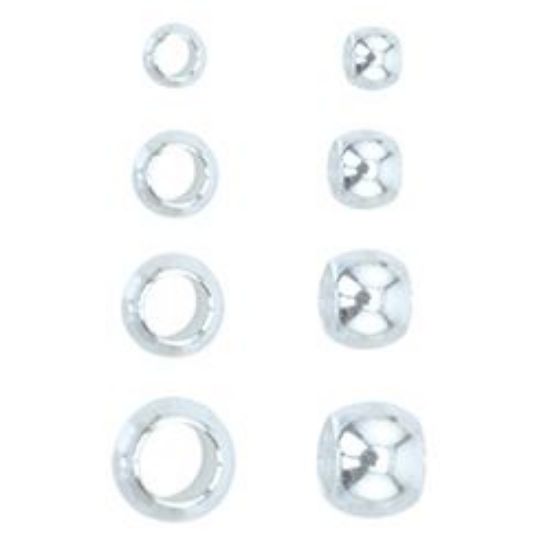 Picture of Beadalon Silver Plated Crimp Bead Variety Pack<br />600 Crimp Beads