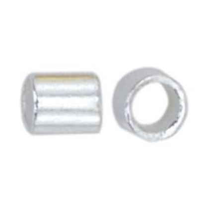 Picture of Beadalon Silver Plated Crimp Tubes 1.5 Gram 2mm<br /> Approximately 38 Crimp Tubes