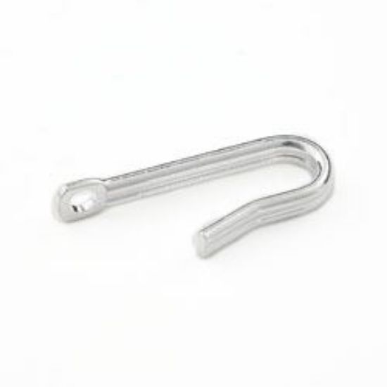 Picture of Silver Plated Eyelet Hook Only 22 Gauge 1.5mm<br />10 Hooks