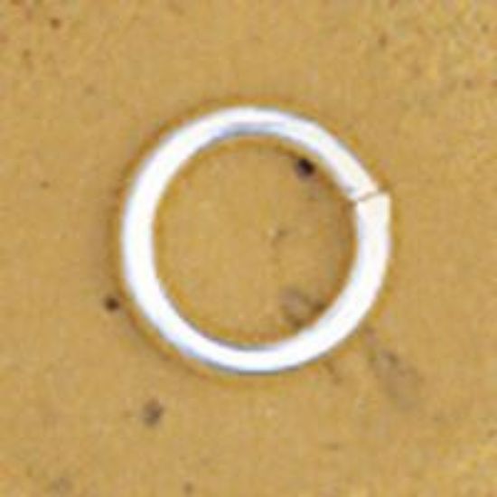 Picture of Silver Plated Round Jump Ring 5mm, 0.032", Sold per pkg of 50
