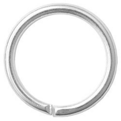 Picture of Silver Plated Round Jump Ring 10mm, 0.036", Sold per pkg of 50