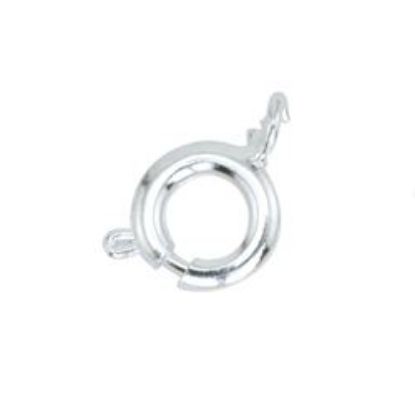Picture of Silver Plated Spring Rings 6mm<br />10 Spring Rings