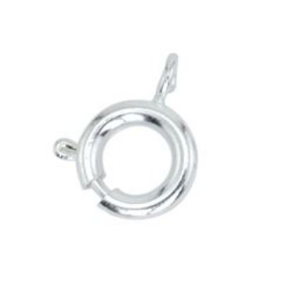 Picture of Silver Plated Spring Rings 9mm<br />10 Spring Rings