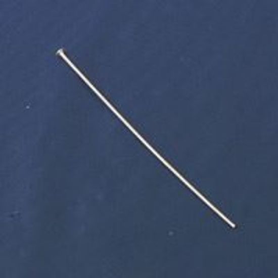 Picture of Silver Plated Head Pins, 2" x 22ga, Sold per pkg of 50