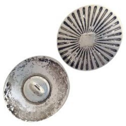 Picture of Base Metal Tohatchi Concho w/ Loop 22x25mm<br/>10 Conchos