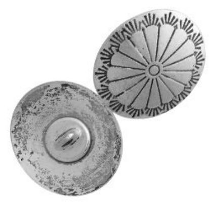 Picture of Base Metal Cameron Concho w/ Loop 22x25mm<br/>10 Conchos