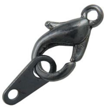Picture of Gun Metal Trigger Clasps 6x12mm<br />10 Trigger Clasps