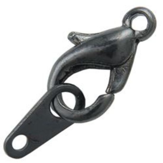 Picture of Gun Metal Trigger Clasps 6x12mm<br />10 Trigger Clasps