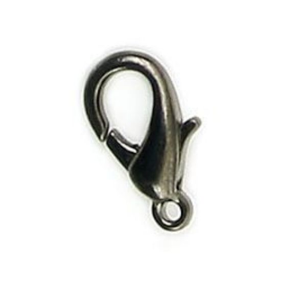 Picture of Gun Metal Trigger Clasps 7x14mm<br />10 Trigger Clasps
