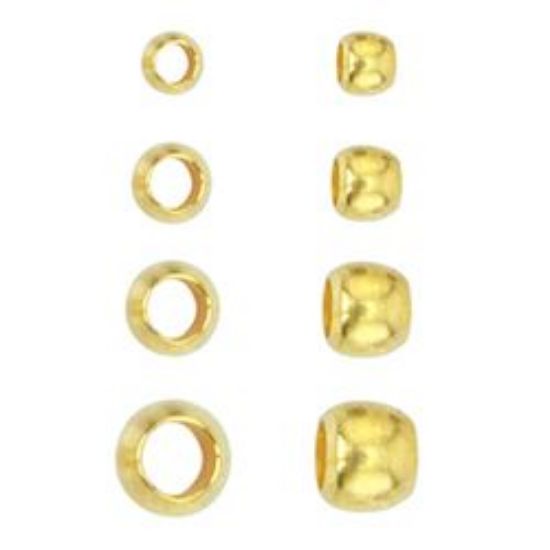 Picture of Beadalon Gold Plated Crimp Bead Variety Pack