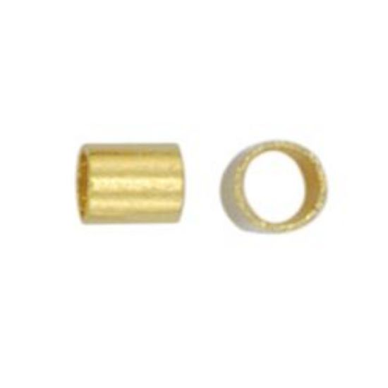 Picture of Beadalon Gold Plated Crimp Tubes 1.5mm<br />Approximately 70 Crimp Tubes