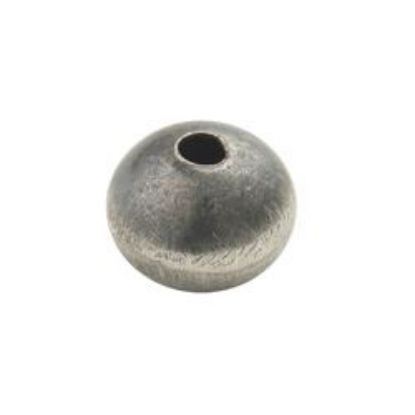 Picture of Sterling Silver Handmade Satin Bead 7x9mm