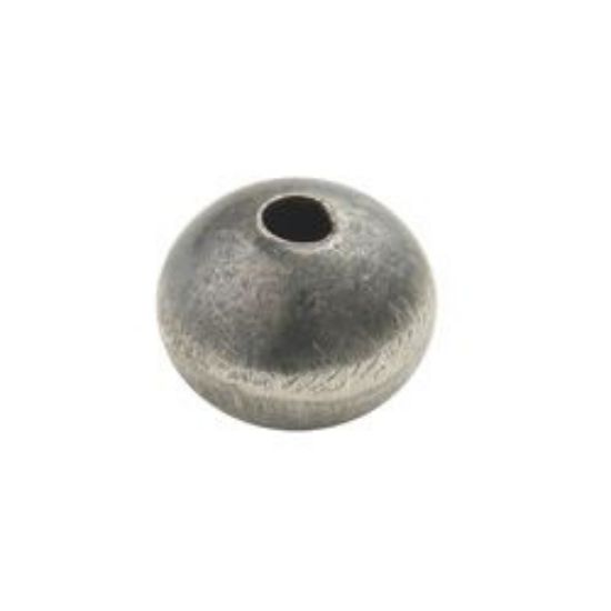 Picture of Sterling Silver Handmade Satin Bead 7x9mm