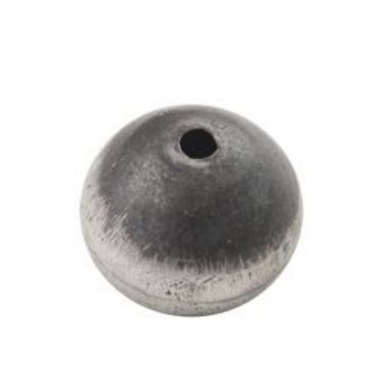 Picture of Sterling Silver Handmade Satin Bead 10x12mm