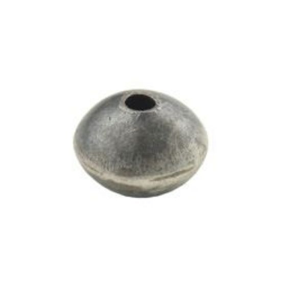 Picture of Sterling Silver Handmade Rondell Bead 7x10mm