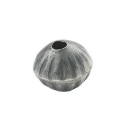Picture of Sterling Silver Handmade Fluted Bead 7x9mm