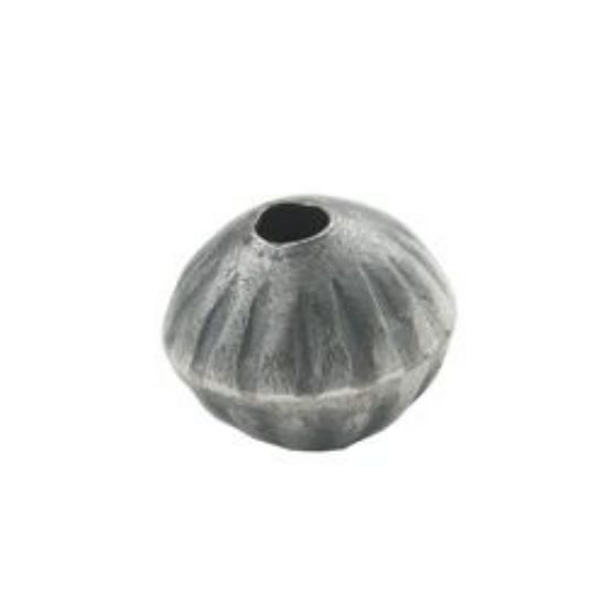 Picture of Sterling Silver Handmade Fluted Bead 7x9mm