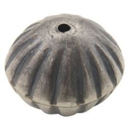 Picture of Sterling Silver Handmade Fluted Bead 17x21mm