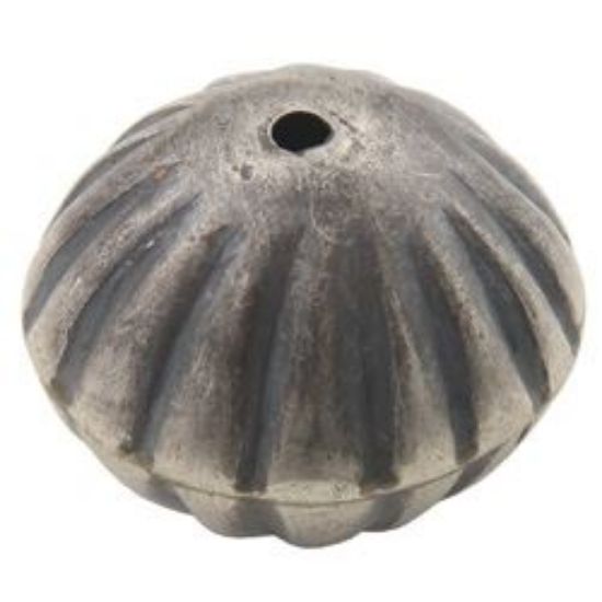 Picture of Sterling Silver Handmade Fluted Bead 17x21mm