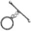 Picture of Silver Plated Toggle 15mm Loop 30mm Bar<br />1 Loop & 1 Bar